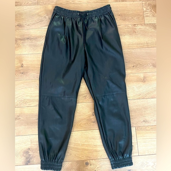 Zara Pants - Women’s Zara vegan leather joggers